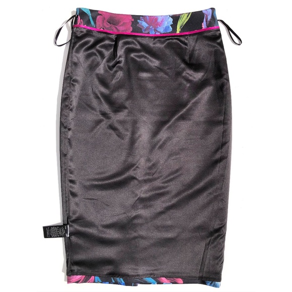 TED BAKER London Dabah Pencil skirt women size 2 US Small 4-6 Dark Floral Print - Picture 9 of 16